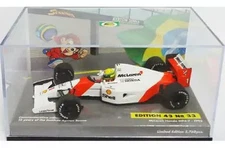Mini car 143 McLaren Honda MP4-7 #1 White x Orange "Ayrton Senna Racing Car