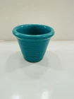 Bauer Pottery Hi-Fire #4 Turquoise Flower Pot. No Drill Hole On  Bottom.