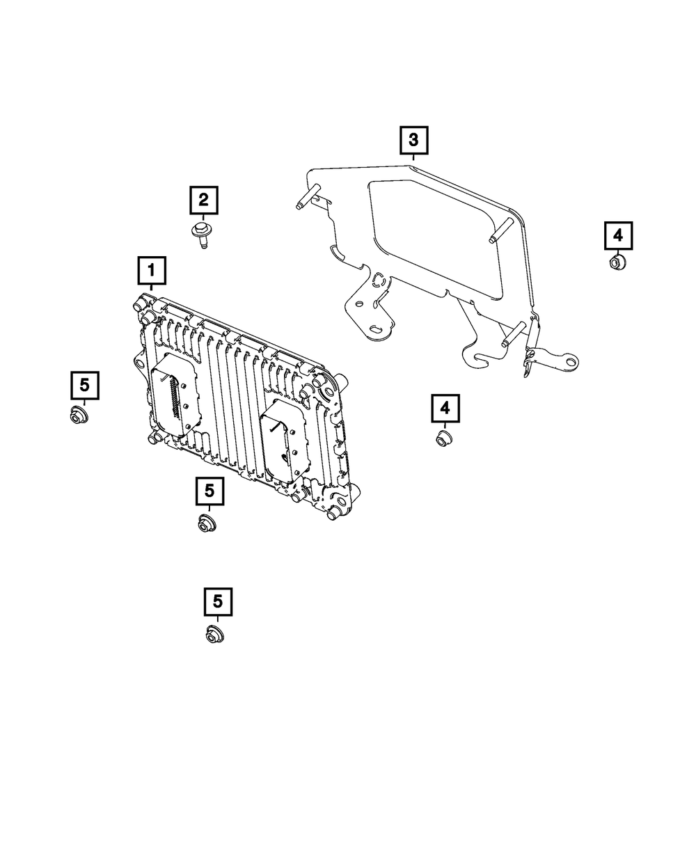 Genuine Mopar Engine Controller Module 68434928AC