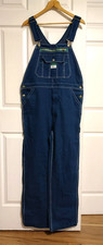 Liberty Bib Overalls Mens 36x32 Blue Denim Workwear Carpenter Pockets Utility