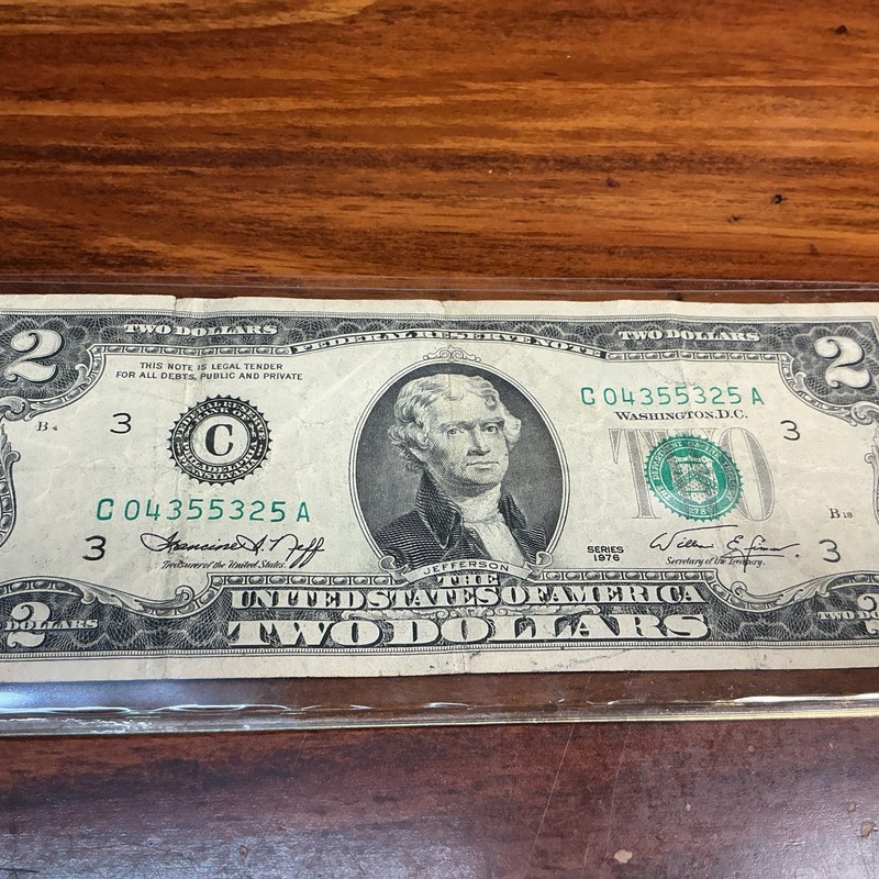 1976 Series $2 Bank Note , Circulated