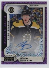 2018 O-Pee-Chee Platinum Rookie Autos Violet Pixels Ryan Donato #R-RD Auto f0l
