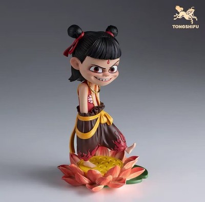 New TongShiFu Original Ne Zha 2 Nezha Figure Statue Copperware H 225mm