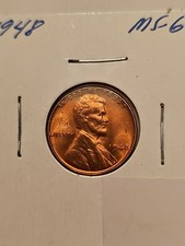 1948-P LINCOLN WHEAT CENT KM#132 GEM BRILLIANT RED UNCIRCULATED FREE SHIPPING 