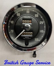 Austin Healey Sprite Mg Midget 1963-64 Smiths Kmh Speedometer Sn613501 Austin Healey Sprite Mg Midget 1963-64 Smiths Kmh Speedometer Sn613501