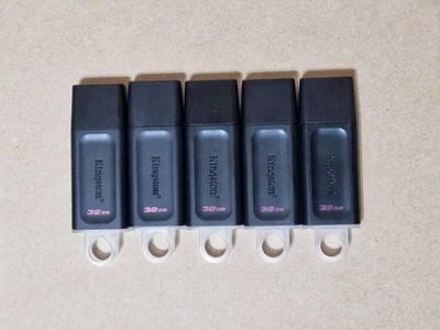 5 x 32 GB Kingston DataTraveler USB 3.2-Flash-Laufwerk Speicherstick Bulk Restposten