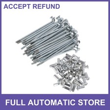 48Set 10G Bicycle Spokes 80mm Bike Wheel Spokes Carbon Steel Galvanized