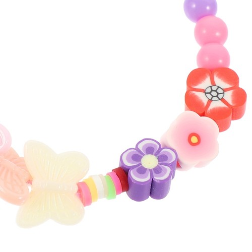 Polymer Clay Flowers Butterfly Beads Phone Security Strap Charms Beaded - 第 7/12 張圖片