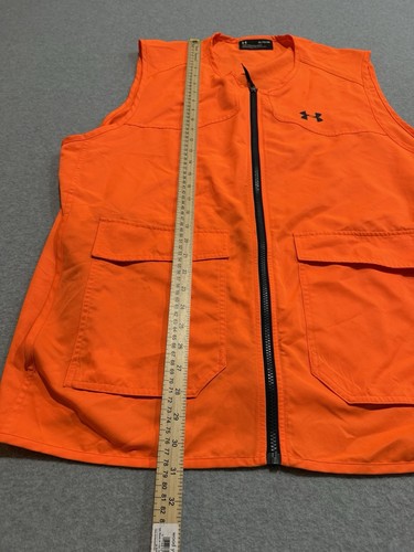 Under Armour UA Men's Hunt Storm Blaze Orange Lightweight Hunting Vest Size XL - Picture 11 of 12