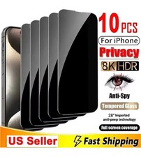 10pc Privacy Screen Protect iPhone 17, 17 Pro, Pro Max ,Plus Air Tempered Glass