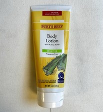 Burt's Bees Aloe  Shea Butter Body Lotion, Sensitive  Fragrance Free 6 oz NEW