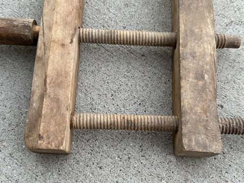 MORSETTO MORSETTO legno antico utensile legno lavorazione legno vedi descrizione - Foto 4 di 15
