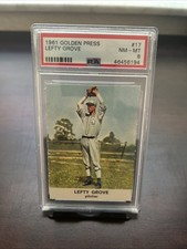1961 Golden Press Baseball #17 Lefty Grove PSA 8 Red Sox Athletics MLB Mint
