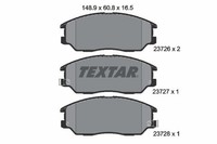 Textar Bremsbelagsatz, Scheibenbremse 2372601 FüR Hyundai KIA Ssangyong