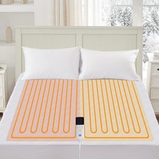 Sealy Heated Quilted Queen Mattress Pad Single Control-2 Zones, 9 Heat Settings