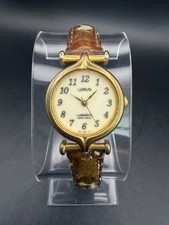 Lorus Vintage V501-0331 Quartz Watch Gold Tone Womens Original New Battery