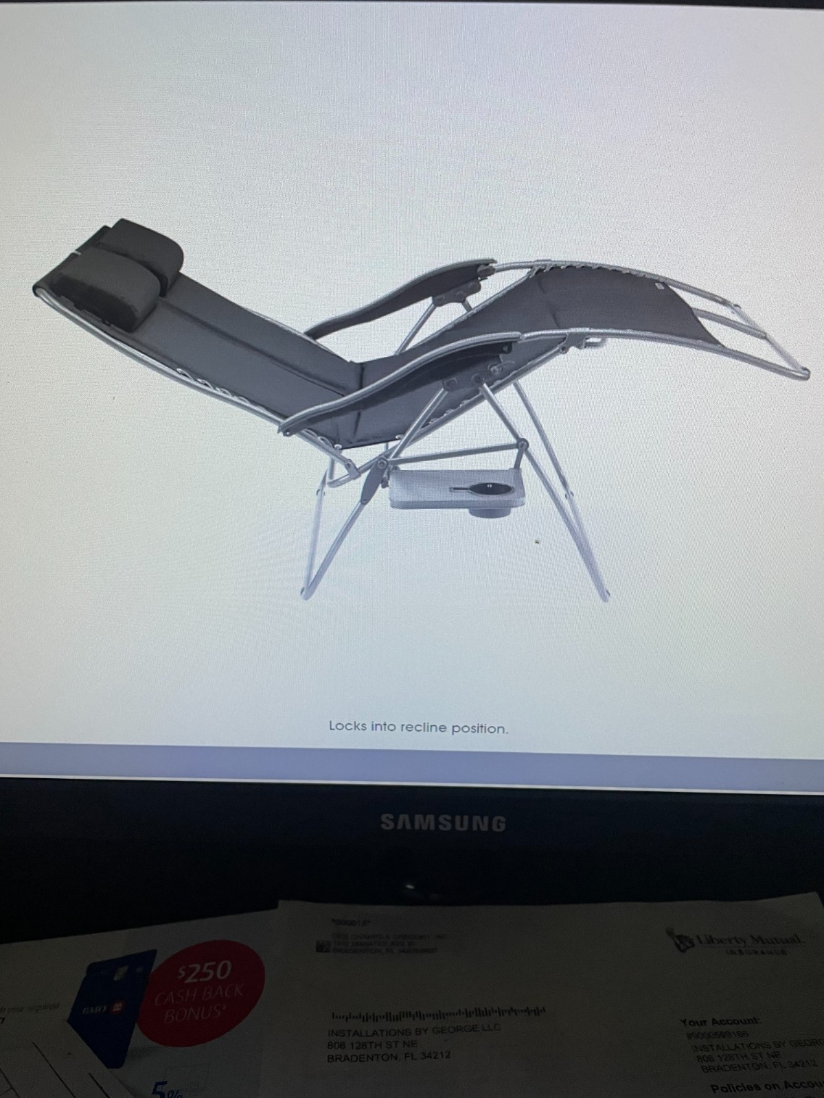 Zero Gravity Chair - Love Seat DOUBLE - Brand New In Box. 600lb Capacity