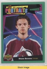 2020-21 Upper Deck UD Portraits Rookies Green Shane Bowers #P-73 READ 07wf