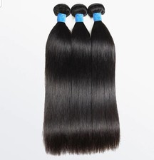 Belleyou Virgin 100 human hair bundle - Grade 10A - 3 bundles Straight 16/18/20