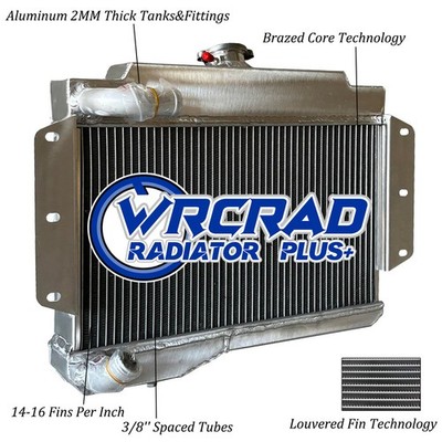 Radiator for 1968-1976 1973 1969 MG MGB Base GT 1.8L 1798CC 110Cu In l4 GAS OHV