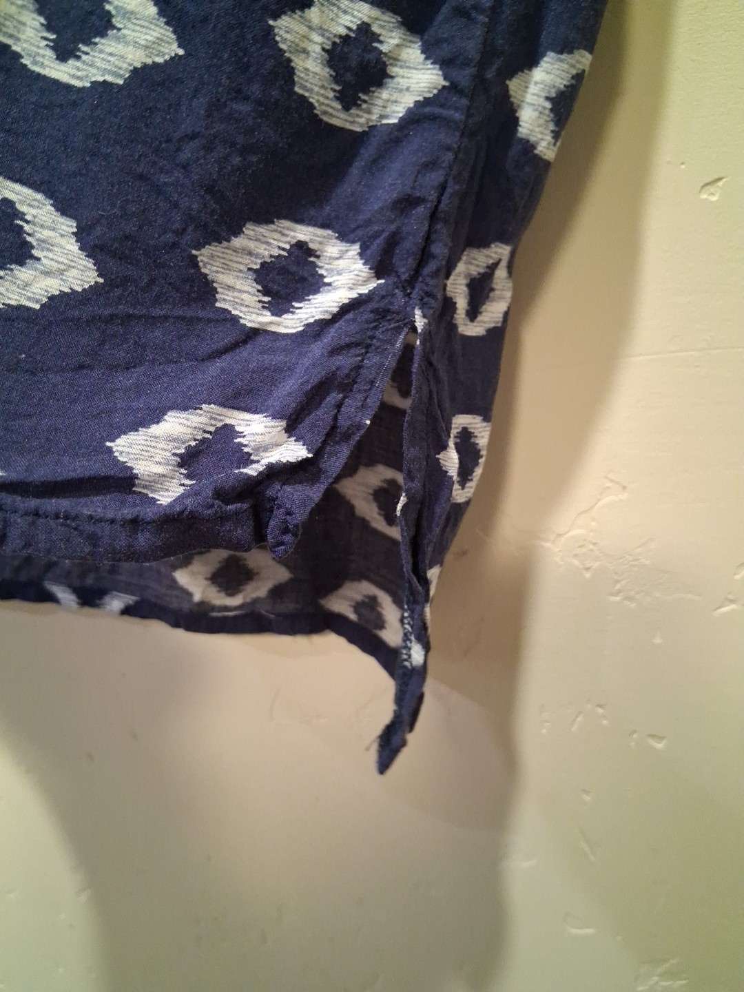 The Seea Blue Geometric Swim Cover Up Sz XS/S Beach Coast Surf Bathing Suit Chic