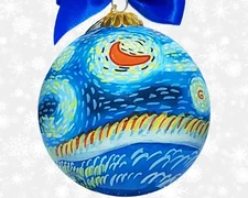 2025 Li Bien Ornaments Starry Night by Vincent Van Gogh hand painted ornament