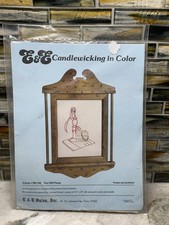 Vintage Candlewicking Kit MF130 The Old Pump 1982 E  E Sales TN 15 X 15 NOS
