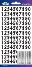 Sticko Alphabet Stickers-Black Dot Numbers Small - 6 Pack