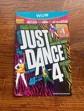 Just Dance 4 Nintendo Wii U Instruction Manual Only
