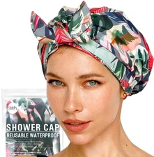 Reusable Shower Cap for Women Waterproof – Leakproof, Multicolor 