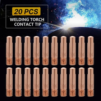 20 Stk. Stromdüsen 0.8/1.0mm Kontaktrohr für 15AK MIG MAG Schweißbrenner Set Kit