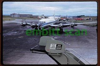 Original Slide Pan Am Douglas DC 7 California Hawaiian Lockheed Constellation