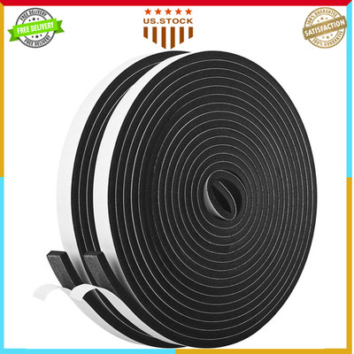 Kikerike Self Adhesive Foam Tape Weatherstrip 1/2in x 1/4in x 42ft High Density