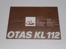 OTAS KL 112 FRANCO GIANNINI GLASURIT BROCHURE DEPLIANT PROSPEKT (M33)