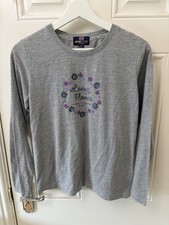 Michiko Koshino Jeans Grey Longsleeve T Shirt Womens' Medium