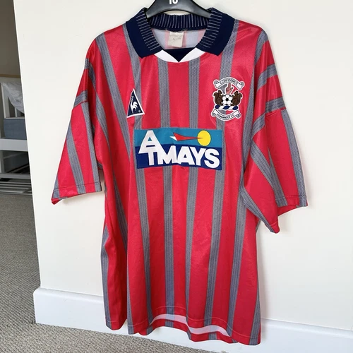 Le Coq Sportif Vintage Kilmarnock Away Football Shirt 1995 1997 Mens XL
