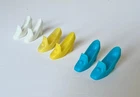 Vintage Barbie Skipper Francie Doll Pilgrim Shoes Lot Blue Yellow White