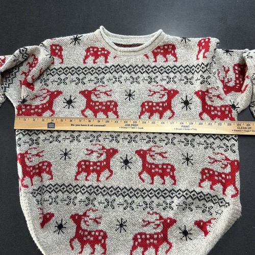Christmas Sweater Fair Isle Reindeer Ski Sweater Womens XL Long sleeve - Picture 6 of 8