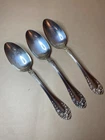1898 Sterling Silver  serving spoons "Rose" by R Wallace & Sons Mfg Co 154.6 g