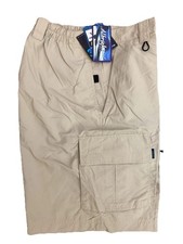 Albright Tackle Men's Fishing Short Khaki LG 36” Waist New Quick Dry Like SIMMS!
