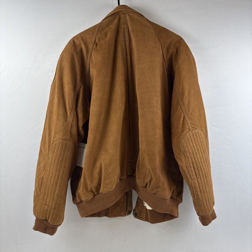 Vintage Marlboro Adventure Team Brown Suede Bomber Jacket NEW With Tags - Picture 2 of 12