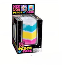 Light Green Peace Cake Squishy Stress Fidget Sensory Toy Soft Squeeze Fun