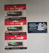 3 BAY DE NOC LURE CO "DO-JIGGER" SZ 1 ICE FISHING LURES 1DJ-GREENGLO 1/6 OZ