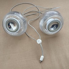 Vintage Apple M6531 Clear Pro Speakers by Harman Kardon For iMac.