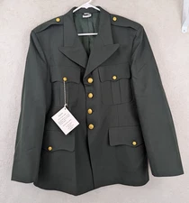 DSCP Crown Clothing Company sz 44S Army Blazer Jacket green soldier militay 0185