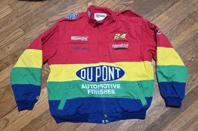 Vintage Y2K Jeff Gordon #24 Chase Authentics Nascar Jacket Large Rainbow Dupont