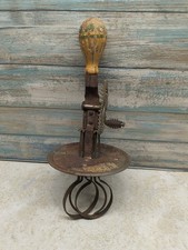 Vintage Antique A  J Hand Egg Beater Kitchen Utensil Farmhouse Primitive Decor