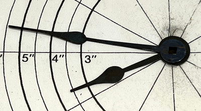 Antique 5 1/2'' Dial Seth Thomas Spade Clock Hands