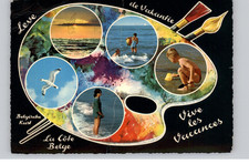 Belgian Coast Vacation Holiday Postcard 1967