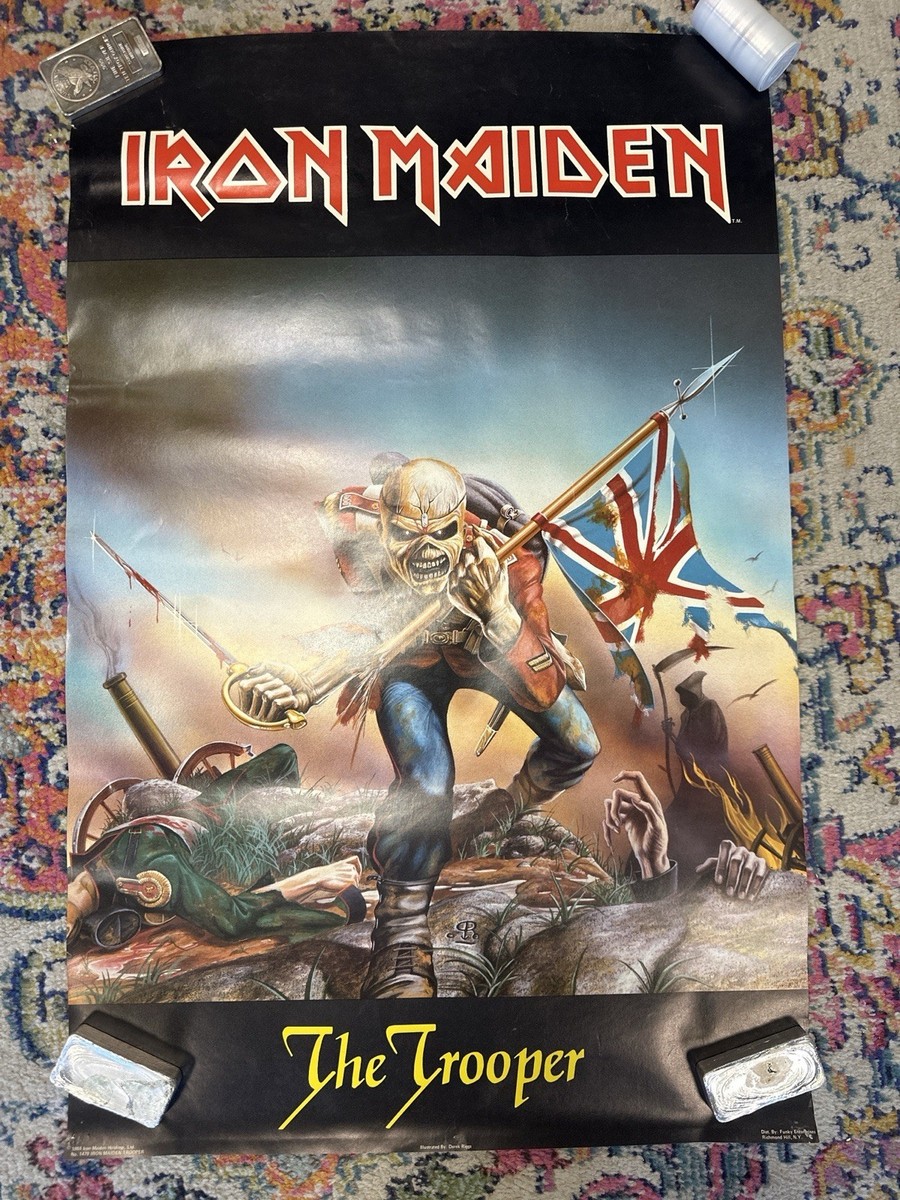IRON MAIDEN ポスター “The Trooper” 1984年 Iron Maiden The Trooper Poster 1984 Funky Enterprises Vintage